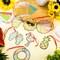 24 Sets Summer Arts Crafts Suncatcher Kits for Kids Summer Diamond Craft Ornament Kits with Color Guides Gemstone Sun Catcher Stickers DIY Diamond Art Craft Kits